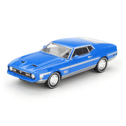 Mini Gt MGT01138-L 1/64 Ford Mustang Mach 1 Grabber Blue
