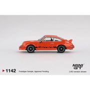Mini GT MGT01142-R 1/64 Porsche 911 Carrera RS 2.7 Tangerine with Black Livery