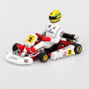 Mini GT MGT01156-BL 1/64 Senna Kart No.2 Ayrton Senna da Silva 1993 Masters of Paris-Bercy