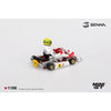 Mini GT MGT01156-BL 1/64 Senna Kart No.2 Ayrton Senna da Silva 1993 Masters of Paris-Bercy