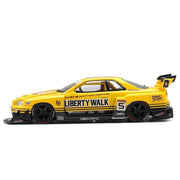 Mini GT MGT01182-R 1/64 Nissan LB-ER34 Super Silhouette Skyline Sport Yellow