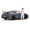 Mini GT Nissan GT-R Nismo 2024 Tsukuba Production Car Lap Record with Matsuda Figure