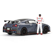 Mini GT Nissan GT-R Nismo 2024 Tsukuba Production Car Lap Record with Matsuda Figure
