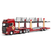 Mini GT Scania 770S A6x4NA Car Transporter V8 50th Anniversary Car Transporter Red