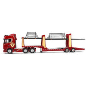 Mini GT Scania 770S A6x4NA Car Transporter V8 50th Anniversary Car Transporter Red