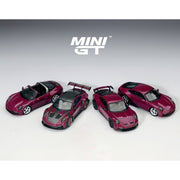 Mini GT MGTS0021 1/64 Porsche 911 (992.1) Rubystone Red Set