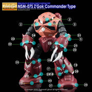 G-Rework CD-M66 Premium Decal for MG Z'Gok Commander Type