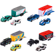 Majorette 76996 Racing Deluxe Trailer 4 Assorted 1pc