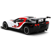 Majorette 78778 Chev Corvette C6R 2005 White/Blk