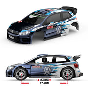 MJX 1/7 Hyper Go Volkswagen Polo R WRC 4WD Brushless RC Car With Battery and Charger