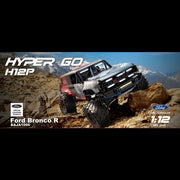 MJX 1/12 Hyper Go Ford Bronco R 4WD Brushless 2S RC Crawler