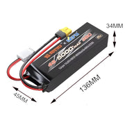 MJX 4S 14.8V 5000mAh 35C LiPo Battery