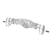 MJX P12YSB Rear Axle Assembly