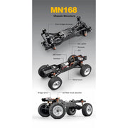 MN Model 1/12 Range Rover 4WD RC Crawler RTR (Blue)