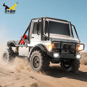 MN Model 1/18 Unimog 4WD RC Crawler (Silver)