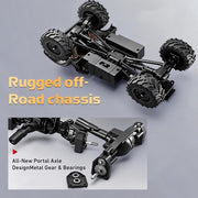 MN Model 1/18 Unimog 4WD RC Crawler (Silver)