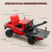 MN Models 1/12 Toyota LC79 4WD RC Crawler Red w/Crane Attachment