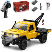 MN Models 1/12 Toyota LC79 4WD RC Crawler Yellow w/Crane Attachment