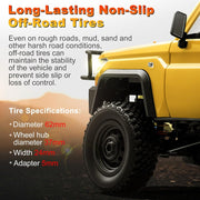 MN Models 1/12 Toyota LC79 4WD RC Crawler Yellow w/Crane Attachment
