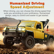 MN Models 1/12 Toyota LC79 4WD RC Crawler Yellow w/Crane Attachment