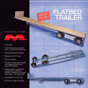 Moebius 1/25 48 Foot Cambered Trailer Model Kit