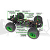 Maverick Quantum2 MT Flux 1/10 4WD Brushless Electric RC Monster Truck Green 150406