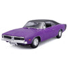 Maisto 31387PUR 1/18 1969 Dodge Charger R/T Purple with Black Roof