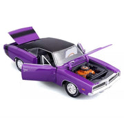 Maisto 31387PUR 1/18 1969 Dodge Charger R/T Purple with Black Roof