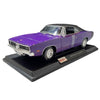 Maisto 31387PUR 1/18 1969 Dodge Charger R/T Purple with Black Roof