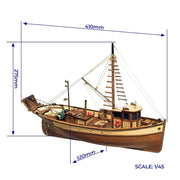 OcCre 12000 1/45 Palamós Wooden Model Ship Kit