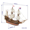 OcCre 12003 1/85 HMS Golden Hind Wooden Model Ship Kit