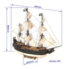 OcCre 12012 1/75 The Black Swan Wooden Model Pirate Ship Kit