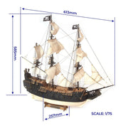 OcCre 12012 1/75 The Black Swan Wooden Model Pirate Ship Kit
