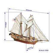 OcCre 12500 1/100 Albatros Wooden Model Ship Kit