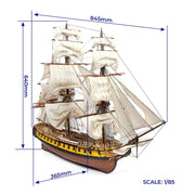 OcCre 14007 1/85 Nuestra Señora de las Mercedes Wooden Model Ship Kit