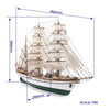 OcCre 15003 1/95 Gorch Fock Wooden Model Ship Kit