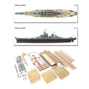 OcCre 16002 1/200 USS Missouri BB-63 Wooden Model Ship Kit