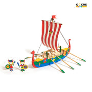 OcCre Fun Viking Ship Model Kit for Kids