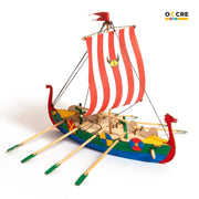 OcCre Fun Viking Ship Model Kit for Kids