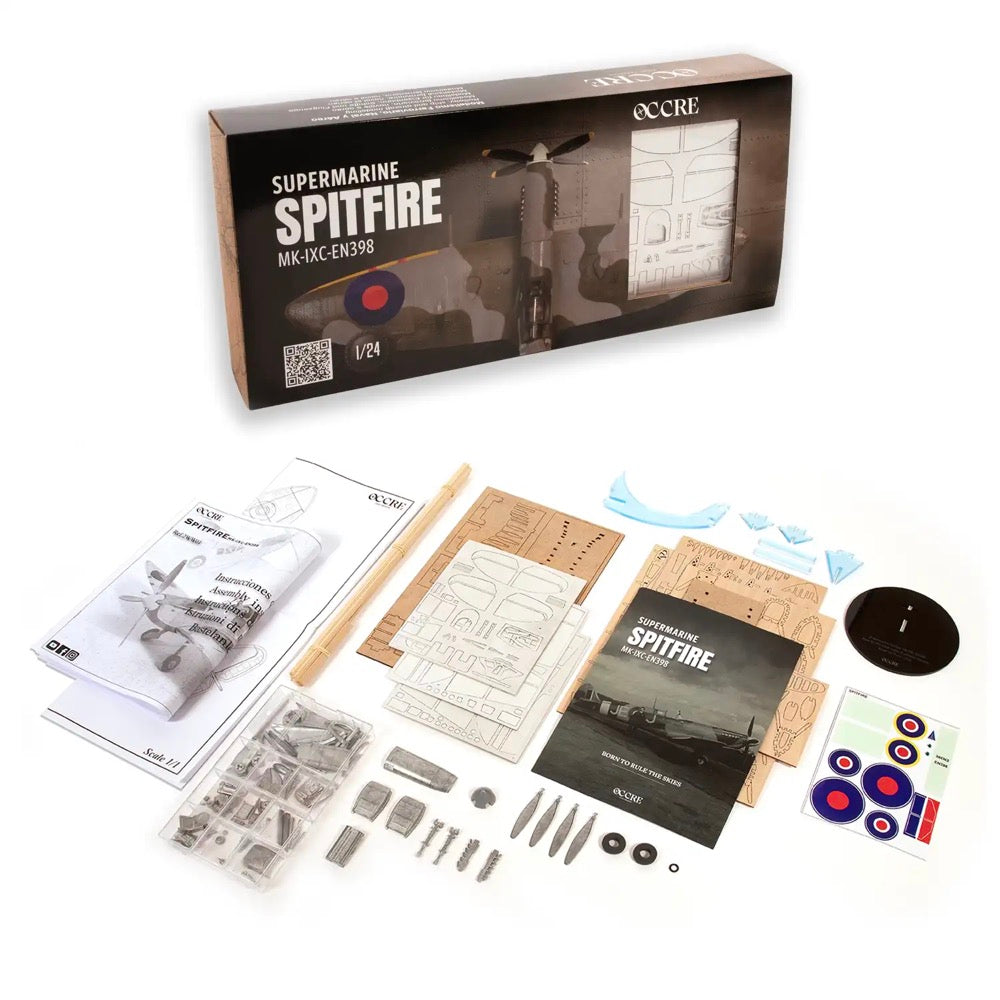 OcCre 2WW01 1/24 Spitfire MK-IXC-EN398 Wooden Model Kit