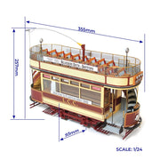 OcCre 1/24 London Tram Wooden Model Kit
