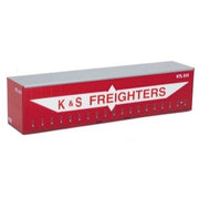 On Track Models 40CS-04A K&S Freighters KTL512/KTL517 40ft Curtain Sided Containers