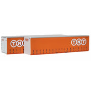 On Track Models HO Scale TNT Orange 40' Curtain Sided Containers