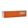 On Track Models HO Scale TNT Orange 40' Curtain Sided Containers