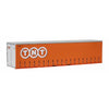 On Track Models HO Scale TNT Orange 40' Curtain Sided Containers