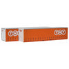 On Track Models 40CS-48 HO Scale TNT Orange 40' Curtain Sided Containers