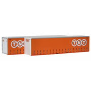 On Track Models 40CS-48 HO Scale TNT Orange 40' Curtain Sided Containers