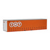 On Track Models 40CS-48 HO Scale TNT Orange 40' Curtain Sided Containers