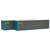 On Track Models HO Scale TGE Grey 40' Curtain Sided Containers