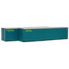 On Track Models HO Scale TGE Green 40' Curtain Sided Containers